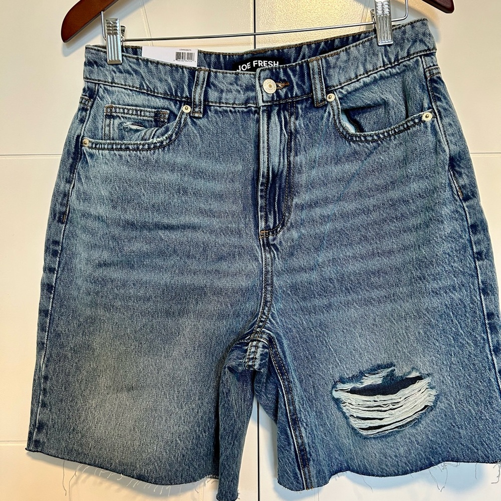 Joe Fresh Jean shorts size 30 mom fit